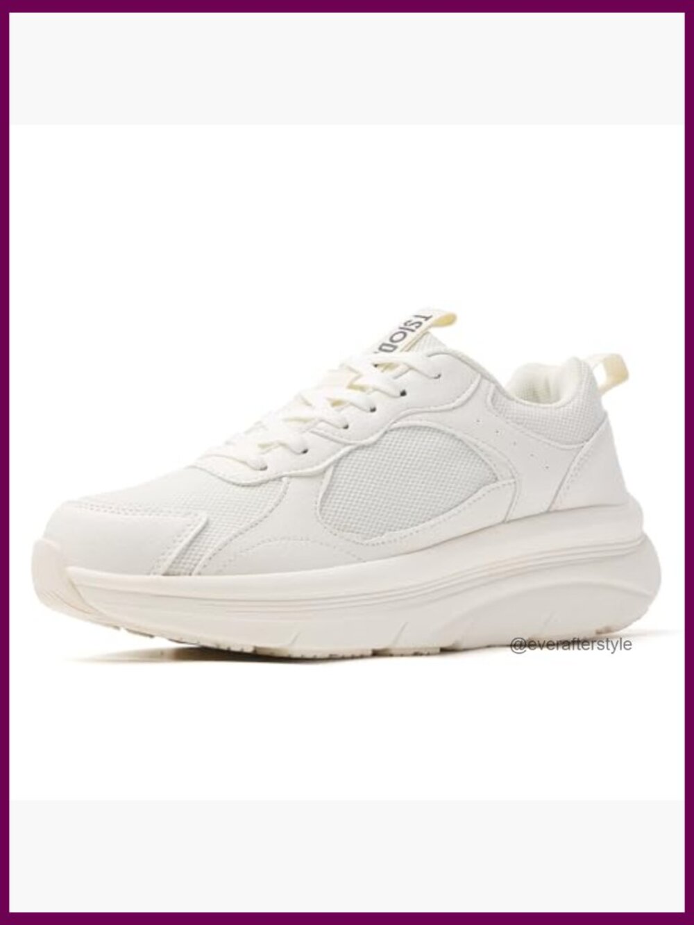 Women's Breathable Mesh Walking Sneakers, Lace-Up, Non-Slip Rubber Sole - Picture 2 of 7